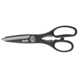 kwb 27195 all-purpose scissors 215mm stainless steel wavy edge opener