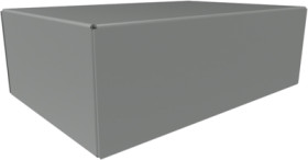 Steel enclosure, (L x W x H) 152 x 102 x 51 mm, gray (RAL 7046), 1441-8
