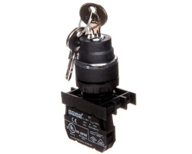 Przycisk kluczykowy, kluczyk wyciągany w pozycji 0, 1NO, 0-I niestabilny, T0-B100AA21