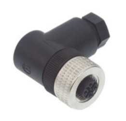 Złącze kątowe M12 żeńskie 4-pinowe kod A DeviceNET / CANopen na przewód ELWIKA 4012 PG7
