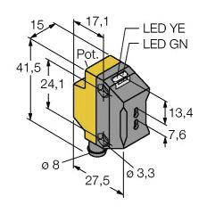 Czujnik światłowodowy Turck QS18VP6FPQ7 3066446 1 szt.