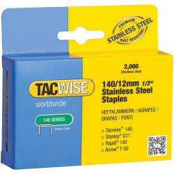 Tacwise 1220 140 Stainless Steel Staples 12mm (Pack 2000)
