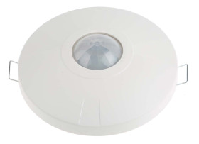 Czujnik PIR, BasicLine, Czujka ruchu PIR, Wyjście zależne od ruchu i jasności, wykrywanie wysokości 2,5 m, do użytku w