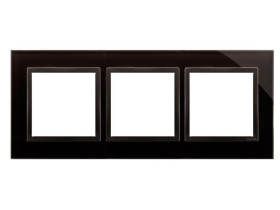 SIMON 54 Ramka 3 potrójna Nature-Szkło ZASTYGŁA LAWA IP20/IP44* (*IP44-należy zastosować zestaw uszczelek DUN3) DRN3/73 KONTAKT