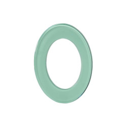 Ramka okrągła pojedyncza, szkło miętowy x1 TYP: LSR-STO-X1 KONEKTO