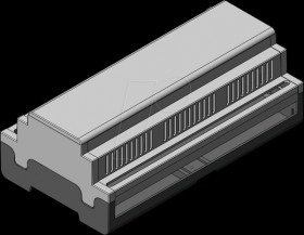 449-370-55 apraRail DB 9 modules, ventilated, closed
