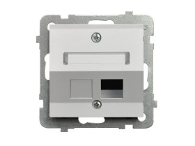 AS Pokrywa do gniazda komputerowe skośnego biała GPK-1GS/p/00 OSPEL