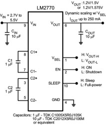 High Efficiency Switched Capacitor Step-Down DC/DC Regulator with Sleep Mode