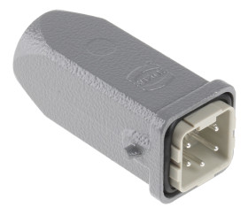 Wzmocnione złącze zasilania 4 + PE-pinowe HARTING 10A 230 → 400 V. Męski PG11