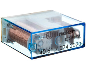 Przekaźnik miniaturowy 1P 16A 24V DC, stopień szczelności RTII 40.61.7.024.2020