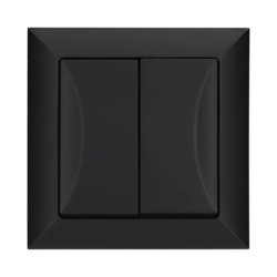 Łącznik podtynkowy świecznikowy, Pola czarny, 33201