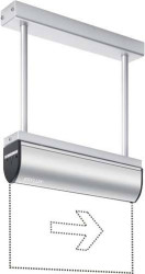 ESYLUX EN10031045 Oznakowanie drogi awaryjnej z podświetleniem EEK zależna od żarówki Montaż sufitowy w prawo, w lewo