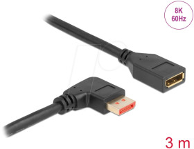 87079 DisplayPort 1.4 extension, 8K @ 60 Hz, 90° right angled, 3 m