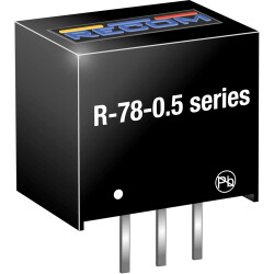 DC converter, 11-32 VDC, 5 W, 1 output, 9 VDC, 96 % efficiency, R-789.0-0.5