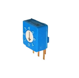 Przełącznik obrotowy, 100 mA, 5V dc, 8-położeniowy, Nidec Components S-8