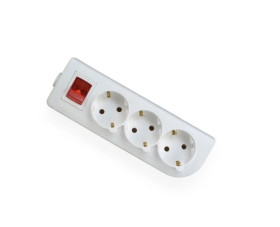 Rozgałęźnik do przedłużacza z wyłącznikiem 3-gniazda z/u SCHUKO GS-30W