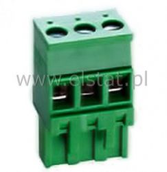 Listwa montaż. prosta 3 piny ( r= 5,08, Ż)