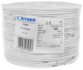Przewód YTDY BiTprotect 2x0.5 mm (200m)