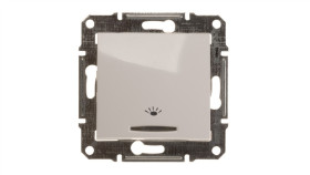 Sedna Przycisk /Światło/ Z Podświetleniem Biały Sdn1800121