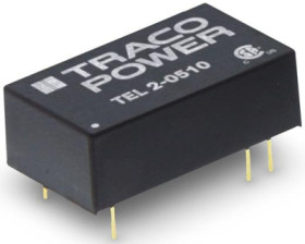 DC converter, 9-18 VDC, 2 W, 1 output, 15 VDC, 80 % efficiency, TEL 2-1213