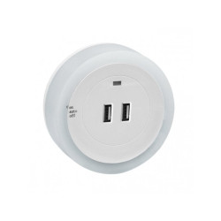 Lampka nocna LED 1W z ładow. USB