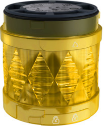 LED permanent light, yellow, 24 V AC/DC, IP65, XVUC28