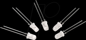 151033RS03000 LED, 3 mm, wired, red, 850 mcd, 30°