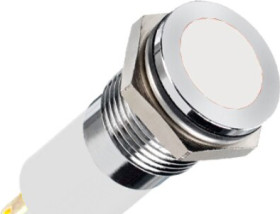 Signal light, 24 V (DC), white, 150 mcd, Mounting Ø 16 mm, pitch 1.25 mm, LED number: 1, Q16F1CXXW24E