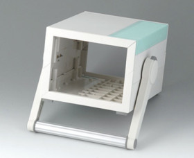 ABS enclosure, (L x W x H) 130 x 185 x 124 mm, gray white (RAL 9002), IP40, B2213305