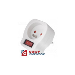Rozgałęźnik elektryczny RC-10W MCE13 230V gniazdo sieciowe z wył