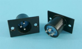 WT.MIKR.XLR 3-PIN DO OBUD.MET.00x00mm BK
