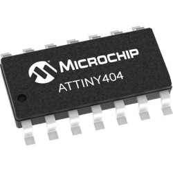 Mikrokontroler Microchip ATTINY TQFP 32-pinowy Montaż powierzchniowy CPU 4 Kb 8bit 20MHz EEPROM
