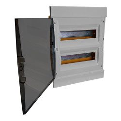 Rozdzielnica podtynkowa 24 modułowa IP40 szara M-L 970.24