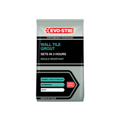 Evo-Stik 30812723 Tile A Wall Fast Set Grout White 1.5kg