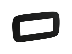 VALENA ALLURE Ramka 5 pięciokrotna czarny mat 754406 LEGRAND