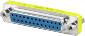 Gender changer, D-Sub socket, 25 pole to D-Sub socket, 25 pole, straight, 1450880000
