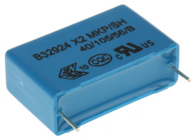 Kondensator foliowy 1μF 305V ac EPCOS Polipropylenowe rozstaw: 27.5mm THT ±10