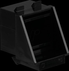 38018.4-100 Keystone dummy insert, RJ45, black, 100 pieces