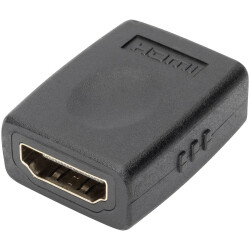 Digitus AK-330500-000-S HDMI Adapter [1x HDMI socket - 1x HDMI socket] Black