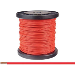 Donau 218-00-100 Elektronik Strand 2x0.14mm&#xB2; Red 100m Plastic Insulated