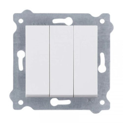 Łącznik potrójny Biały 250V 10A 213/01 EXEN