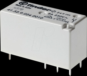 41.52.8.024.0000 Plug-in/PCB relay, 2x UM, 250 V/8 A, 24 V AC