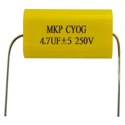 Kondensator AUDIO 4.7uF 475 MKP zamiennik MKT foliowy syczki wysokie tony