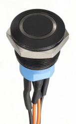 Nasadka przełącznika Chwilowy DPDT średnica wycięcia 19.2mm, montaż panelowy APEM