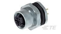 Przemysłowe złącza okrągłe M12, panelowe Gniazdo TE Connectivity