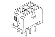 Wtyk PCB 12-pinowe raster: 3.0mm 2-rzędowe Molex Przewlekany 8.5A 600.0 V.