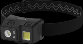 1600-0701 LED head torch, 700 lm, IP65, battery-powered, sensor
