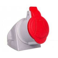 Gniazdo siłowe stałe MINI 4P 32A 400V czerwone GSM 32/4