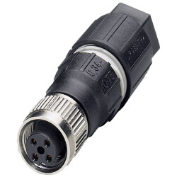 L&#xFC;tze 490029 Sensor/Actuator Connector M12 Straight Socket 4 Pins A-Coded