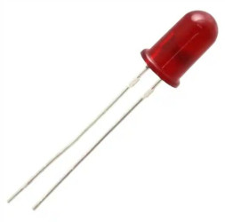 LED, THT, czerwona, 2-Pin, 1,7 V, 50°, Broadcom, HLMP